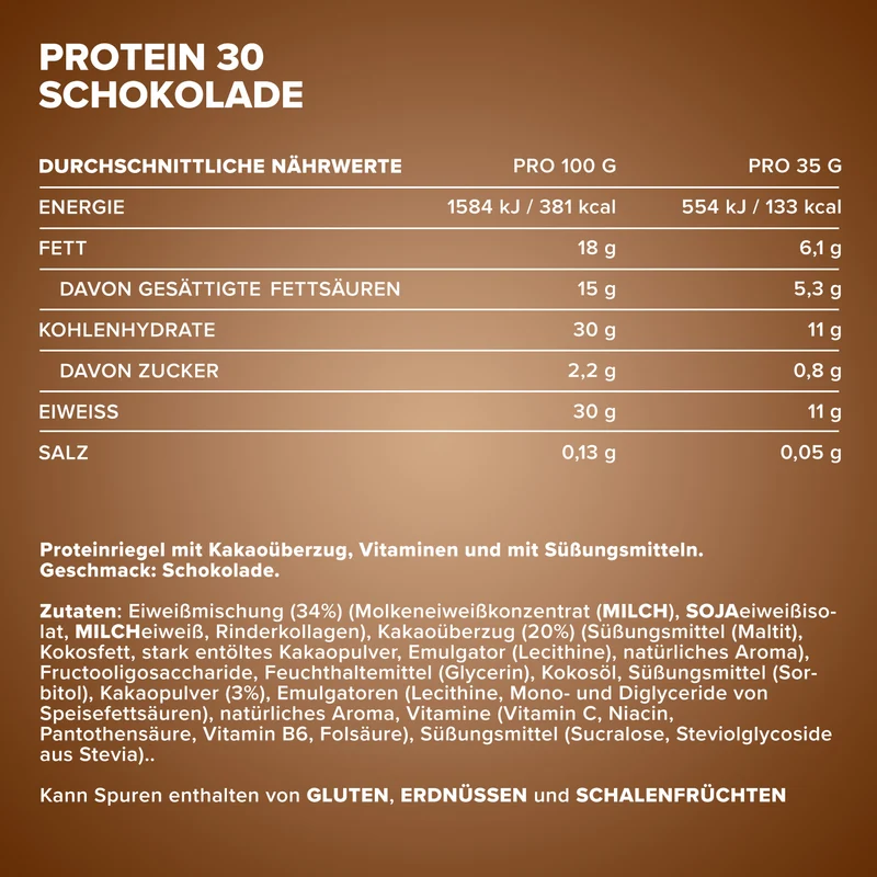 Protein 30 Protein Riegel Multipack (6x35g) - Schokolade