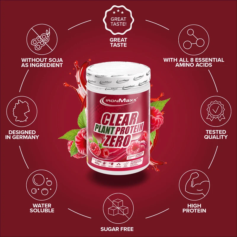 Clear Plant Protein ZERO (400g) - Raspberry