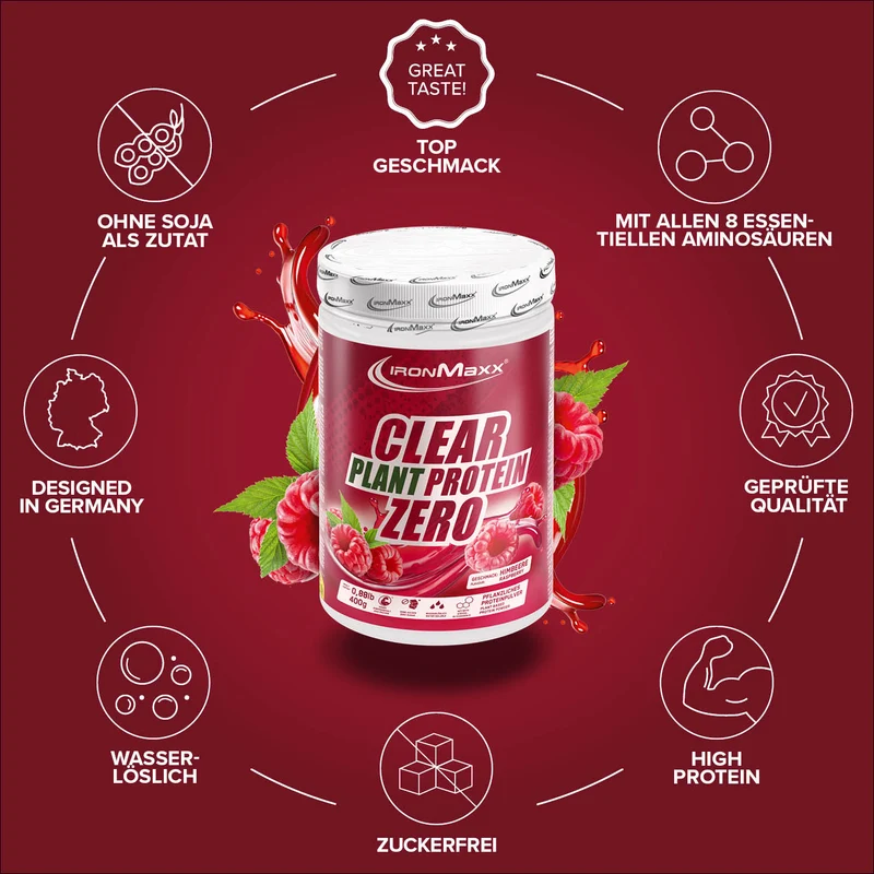 Clear Plant Protein ZERO (400g) - Raspberry