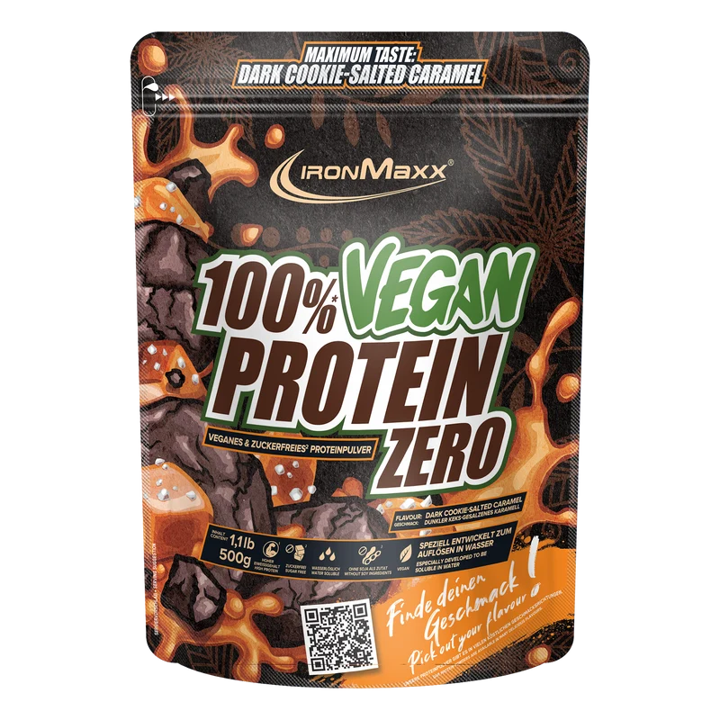 100% Vegan Protein Zero (500g) - Dark Cookie Salted Caramel