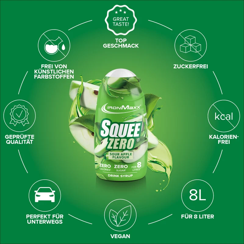 SqueeZero (65ml) - Sour Green Apple