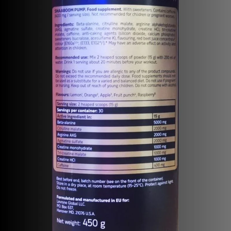 Kevin Levrone Shaaboom Pump US Version