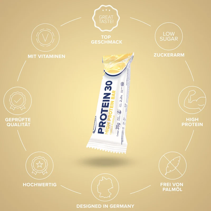 Protein 30 Protein Riegel (24x35g) - Vanille