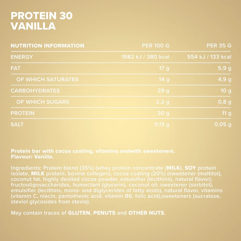 Protein 30 Protein Riegel (24x35g) - Vanille