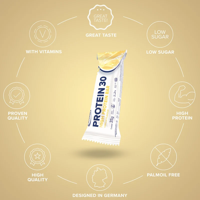 Protein 30 Protein Riegel (24x35g) - Vanille