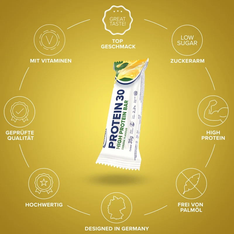 Protein 30 Protein Riegel (24x35g) - Banane