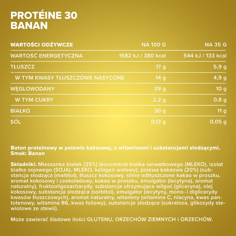 Protein 30 Protein Riegel (24x35g) - Banane