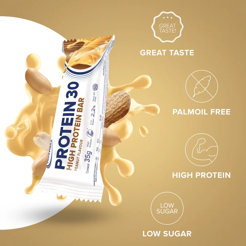 Protein 30 Protein Riegel (24x35g) - Erdnuss