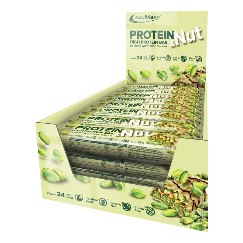 Protein & Nut (24x45g) - Pistachio White Choc