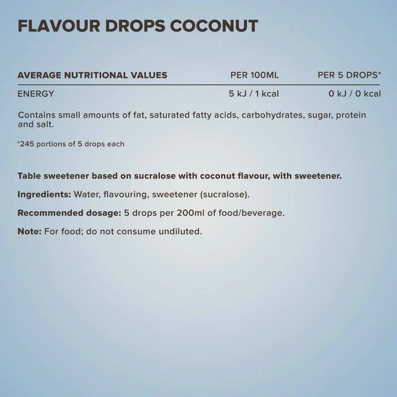 Flavour Drops (50ml) - Kokos