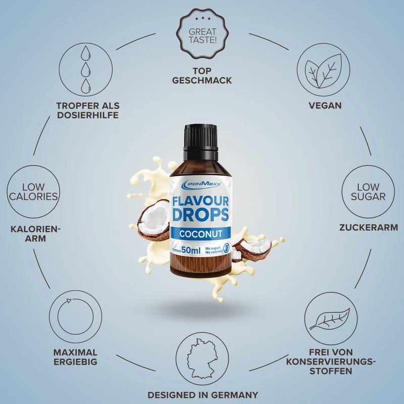 Flavour Drops (50ml) - Kokos
