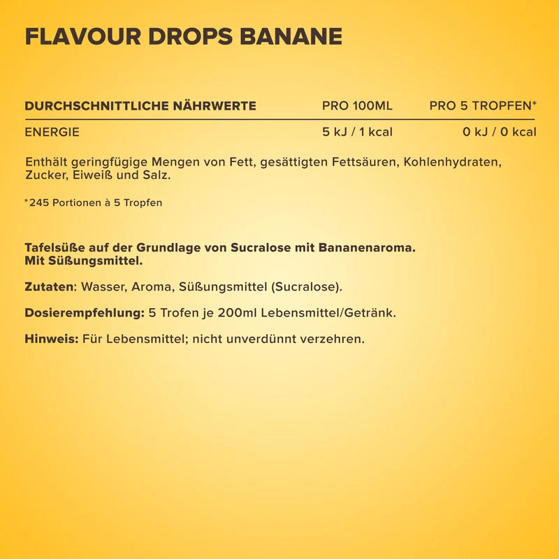 Flavour Drops (50ml) - Banane