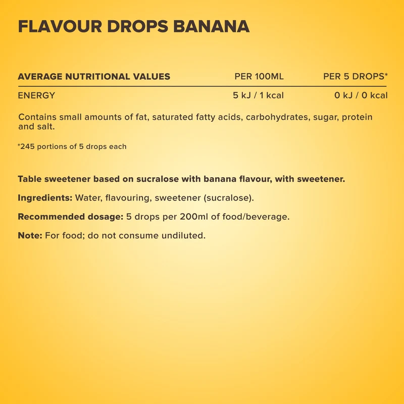 Flavour Drops (50ml) - Banane