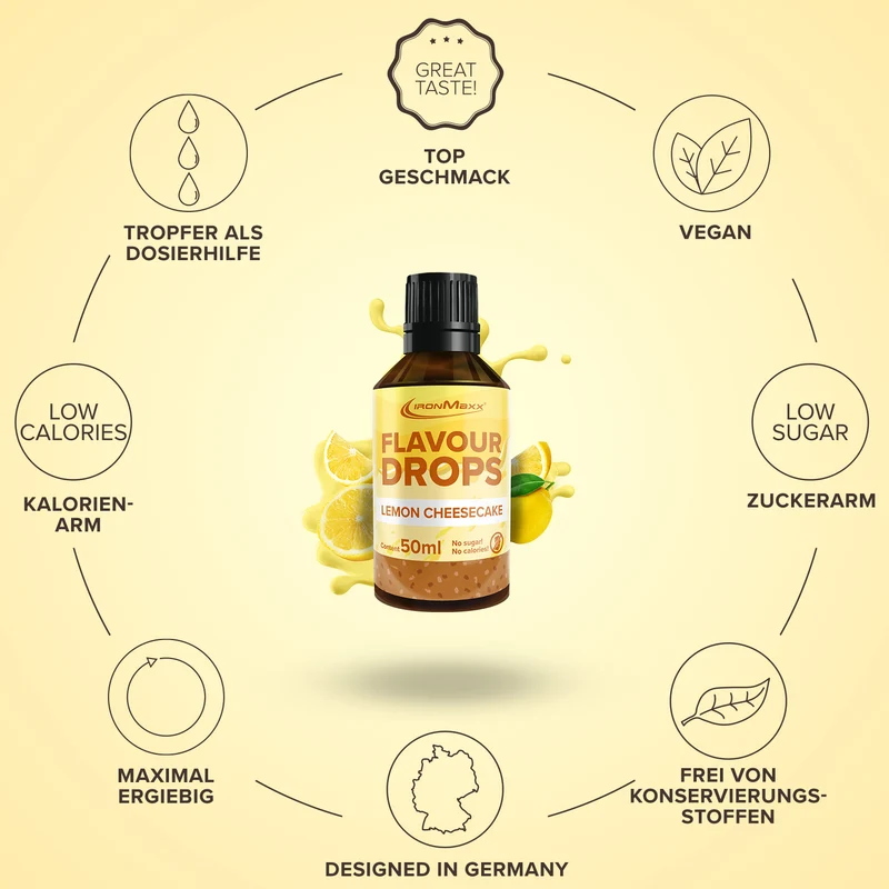 Flavour Drops (50ml) - Lemon-Cheesecake