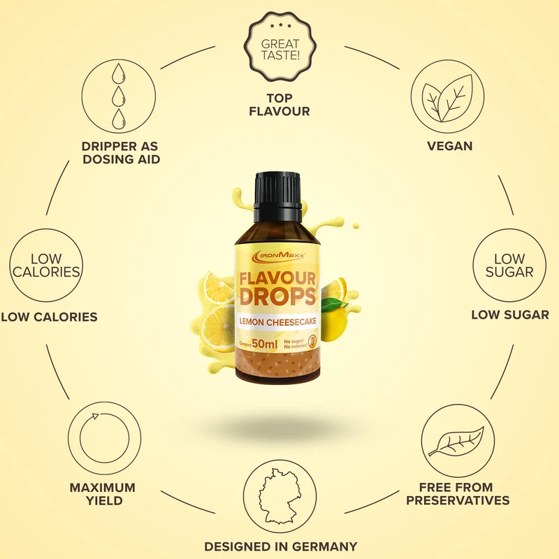 Flavour Drops (50ml) - Lemon-Cheesecake