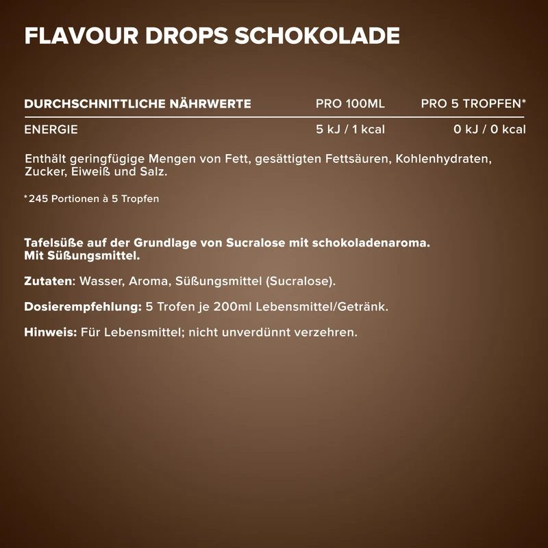 Flavour Drops (50ml) - Schokolade