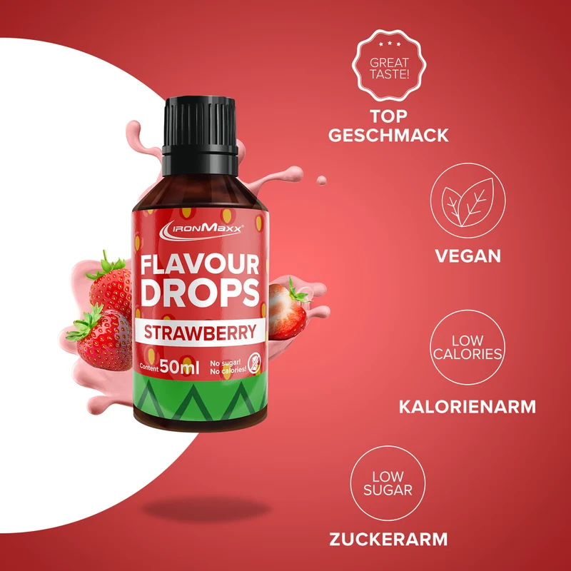 Flavour Drops (50ml) - Erdbeere
