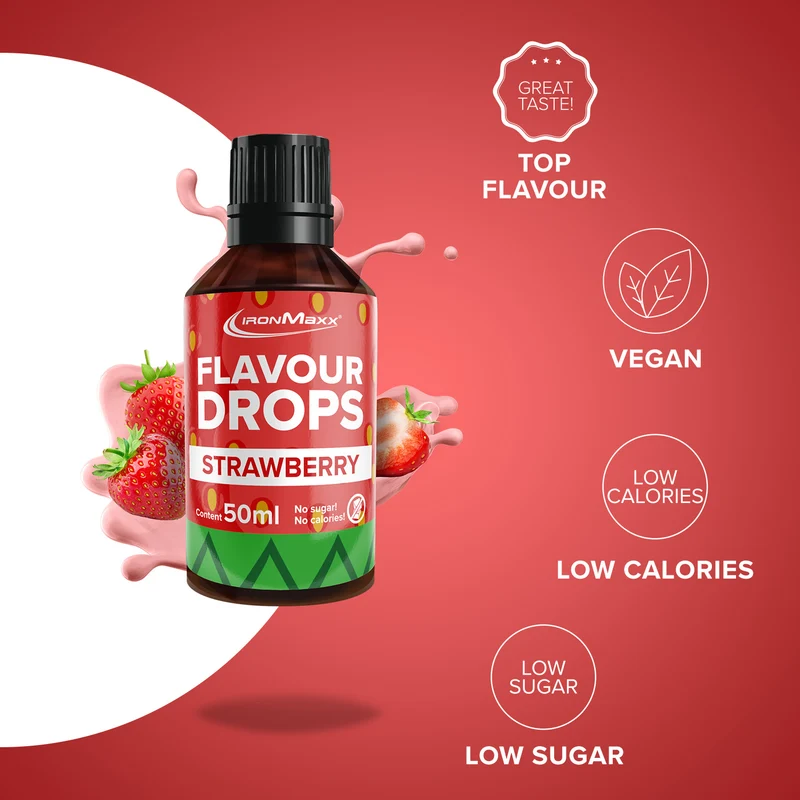 Flavour Drops (50ml) - Erdbeere