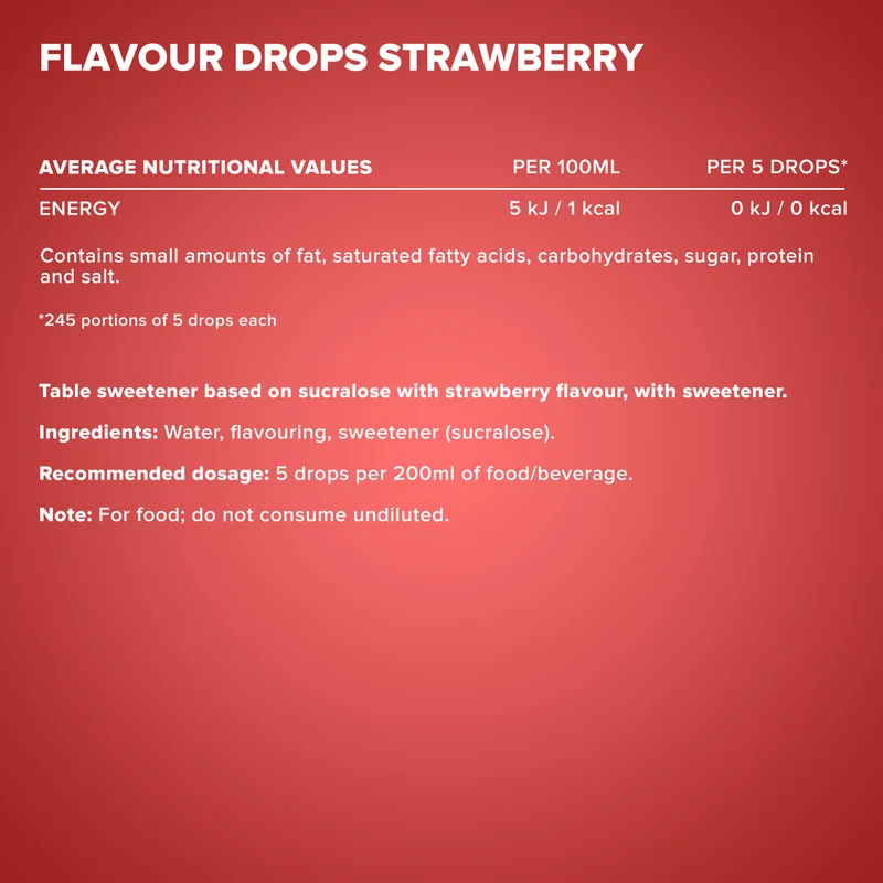 Flavour Drops (50ml) - Erdbeere