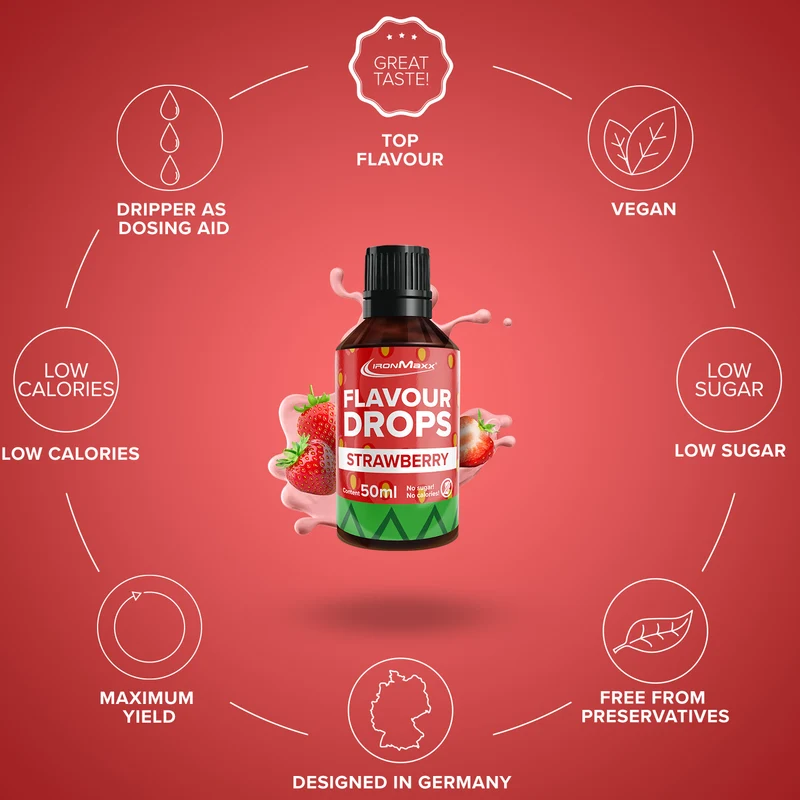 Flavour Drops (50ml) - Erdbeere