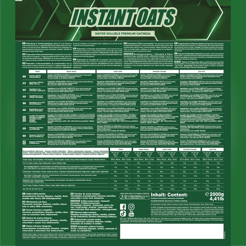 Instant Oats (2000g) - Neutral