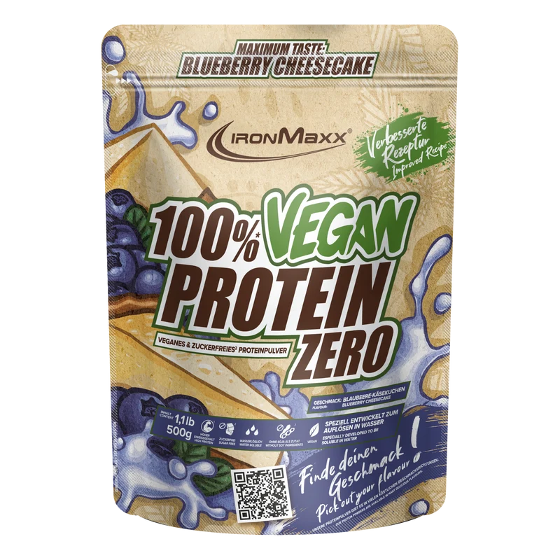 100% Vegan Protein Zero (500g) - Blueberry Cheesecake