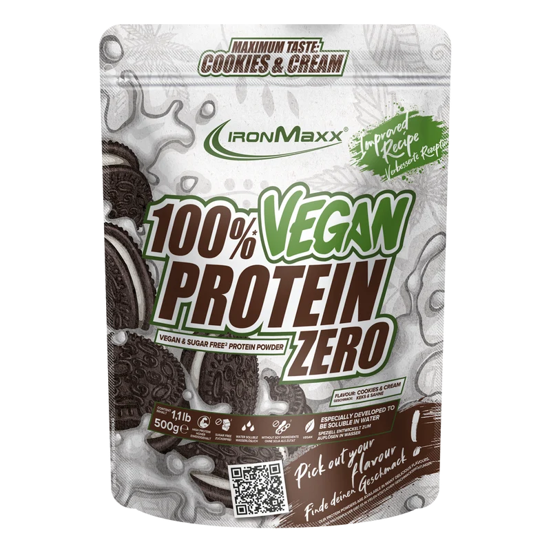100% Vegan Protein Zero (500g) - Cookies & Cream