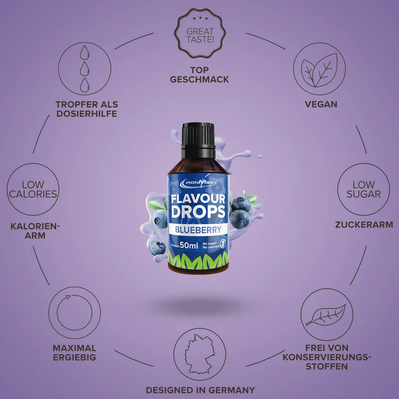 Flavour Drops (50ml) - Blaubeere