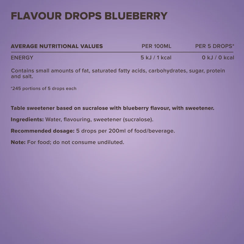 Flavour Drops (50ml) - Blaubeere