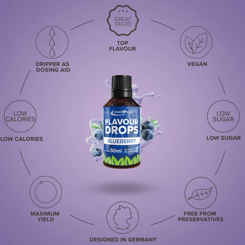Flavour Drops (50ml) - Blaubeere