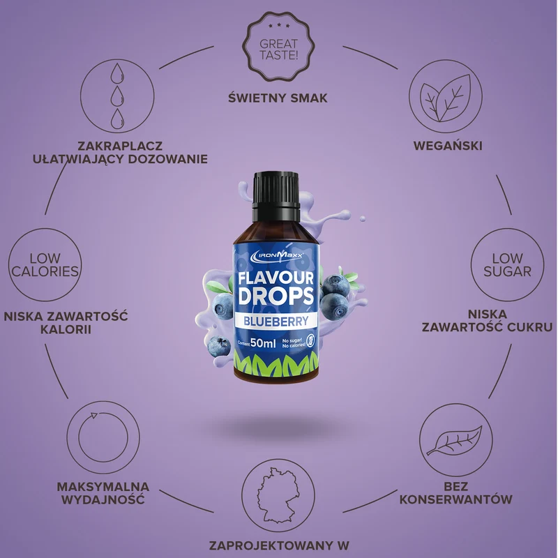 Flavour Drops (50ml) - Blaubeere