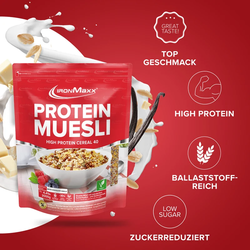 Protein Müsli (2000g) - White Chocolate Vanilla