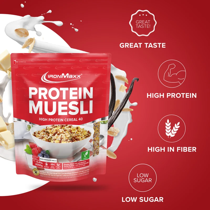 Protein Müsli (2000g) - White Chocolate Vanilla