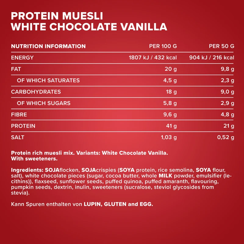 Protein Müsli (2000g) - White Chocolate Vanilla