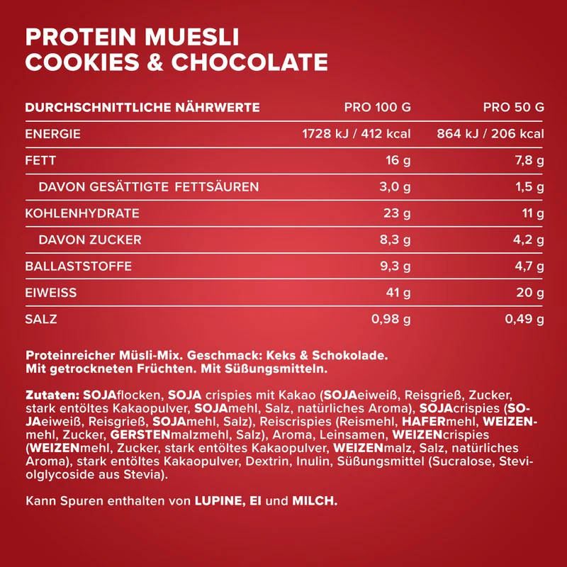 Protein Müsli (550g) - Cookies & Chocolate
