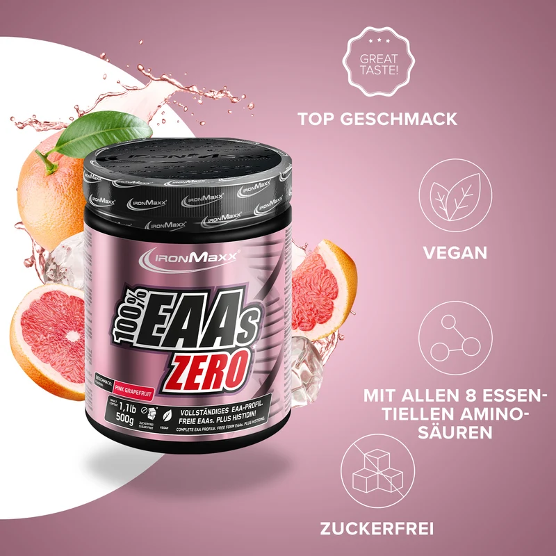 100% EAAs Zero (500g) - Pink Grapefruit