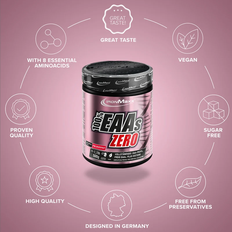 100% EAAs Zero (500g) - Pink Grapefruit