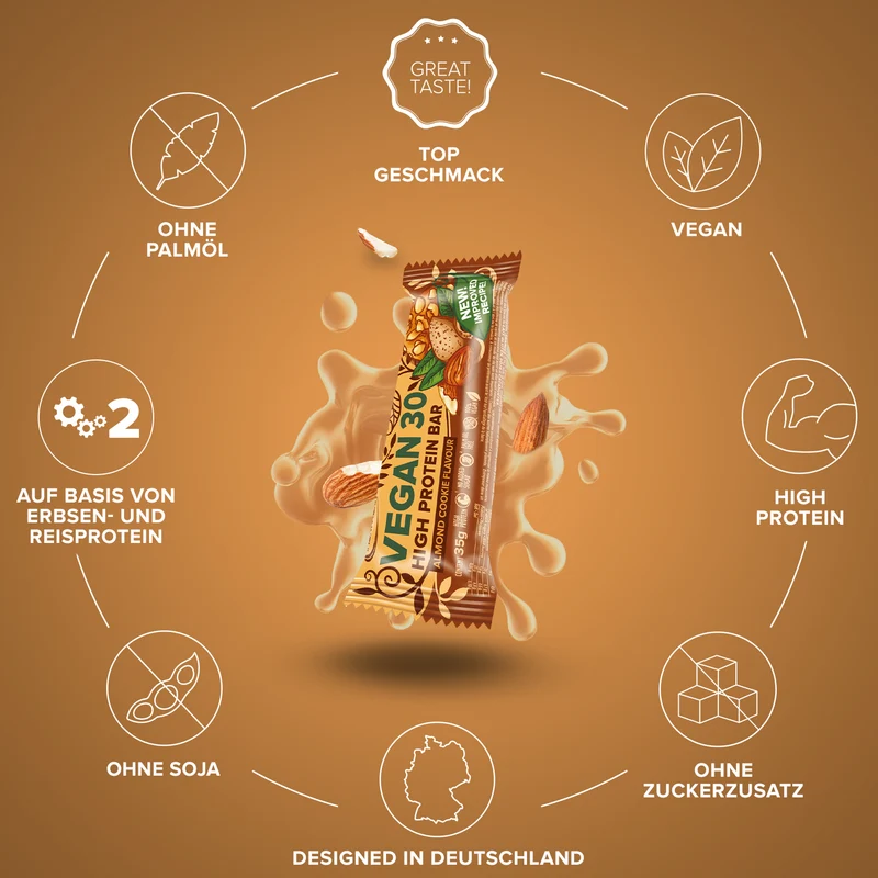 Vegan 30 Protein Riegel (35g) - Almond Cookie