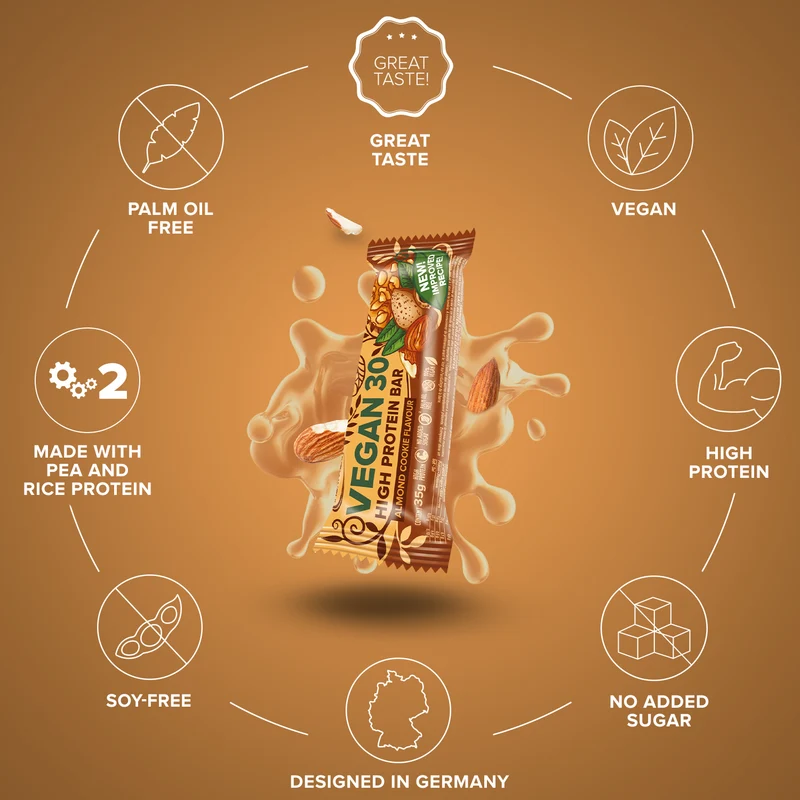 Vegan 30 Protein Riegel (35g) - Almond Cookie