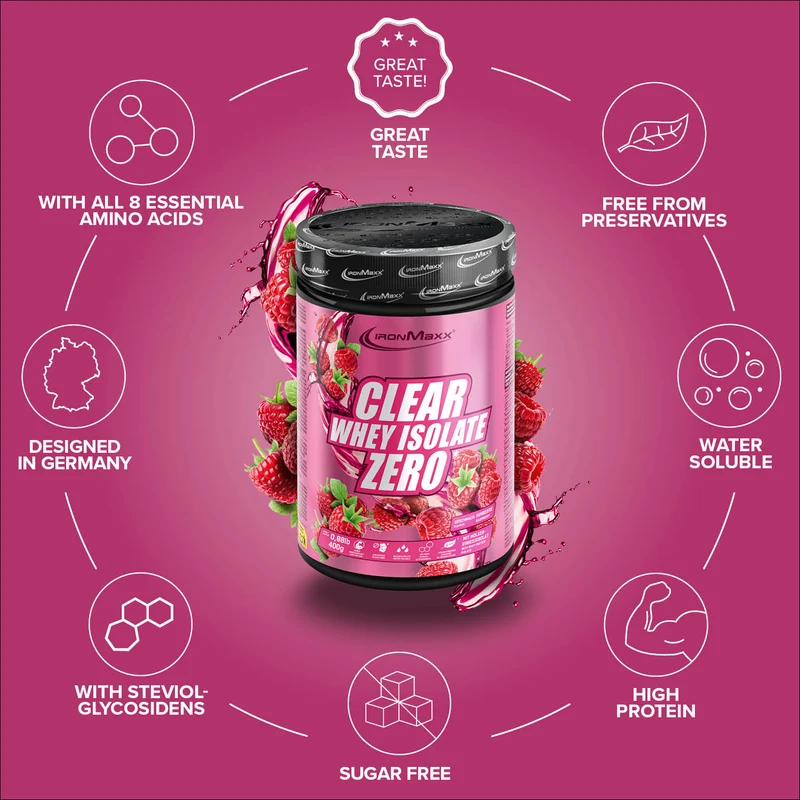 Clear Whey Isolate ZERO (400g) - Raspberry