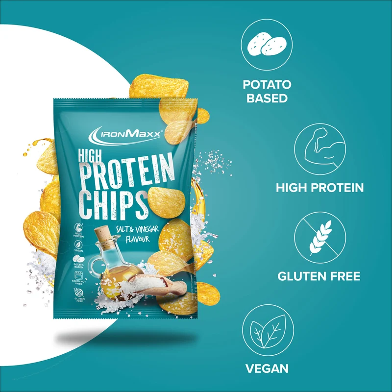 High Protein Potato Chips (60g) - Salt & Vinegar