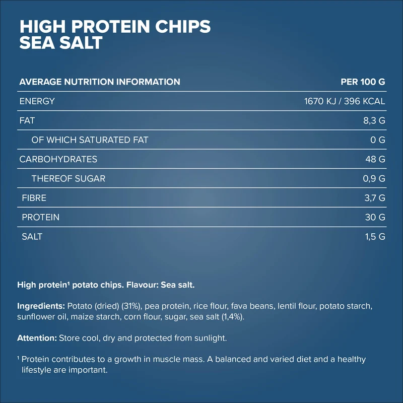 High Protein Potato Chips (60g) - Sea Salt
