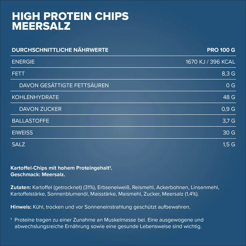 High Protein Potato Chips (60g) - Sea Salt