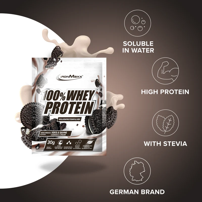 100% Whey Protein (10x30g) - Cookies & Cream