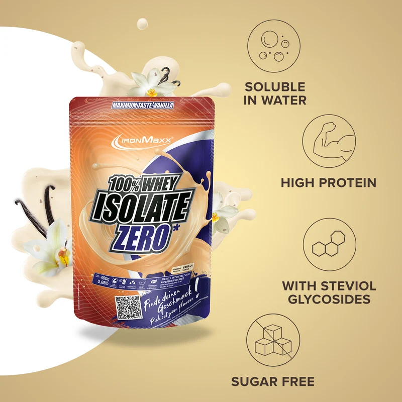 100% Whey Isolate ZERO (400g) - Vanille