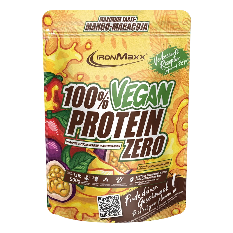 100% Vegan Protein Zero (500g) - Mango-Maracuja