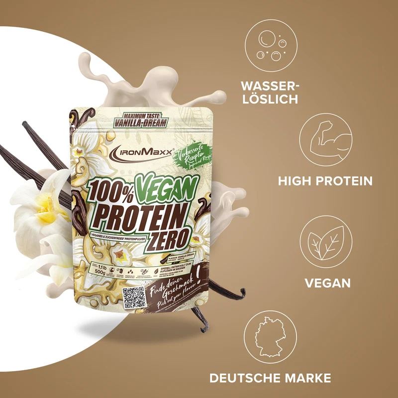 100% Vegan Protein Zero (500g) - Vanilla Dream