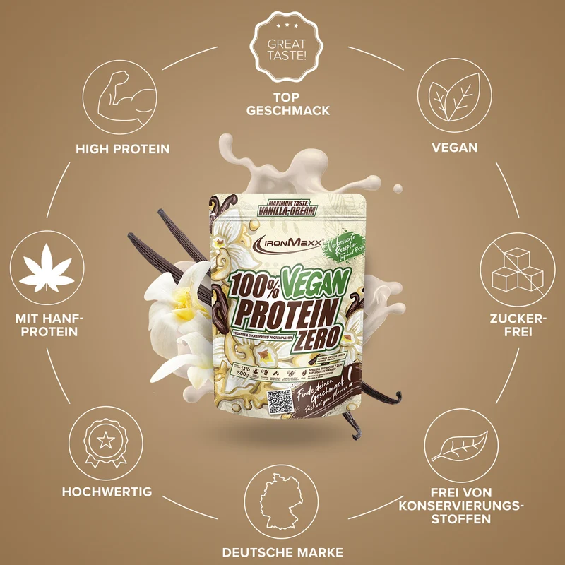 100% Vegan Protein Zero (500g) - Vanilla Dream