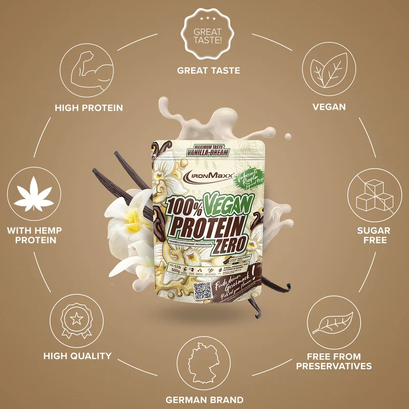 100% Vegan Protein Zero (500g) - Vanilla Dream