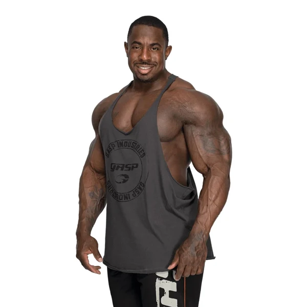 GASP STRINGER TANK TOP, Grey
